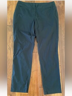 Eileen Fisher Pants Size M Black Cotton Hidden Pockets Minimalist Quiet Luxury